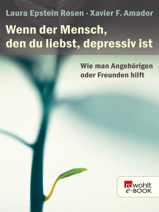 Title details for Wenn der Mensch, den du liebst, depressiv ist by Laura Epstein Rosen - Available
